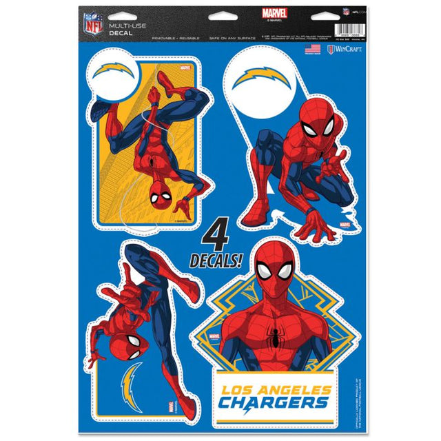 Los Angeles Chargers / Marvel (C) 2021 Marvel Multi-Use Decal 11" x 17"