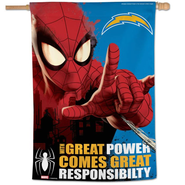 Los Angeles Chargers / Marvel (C) 2021 Marvel Vertical Flag 28" x 40"