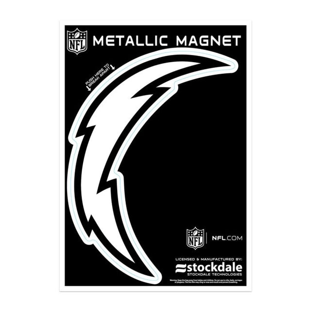 Imanes metálicos de Los Angeles Chargers de 5" x 7"