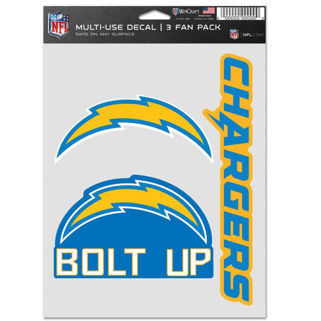 Los Angeles Chargers Multi Use 3 Fan Pack