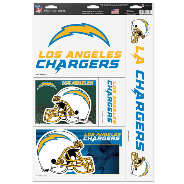 Calcomanía multiusos de Los Angeles Chargers, 11" x 17"