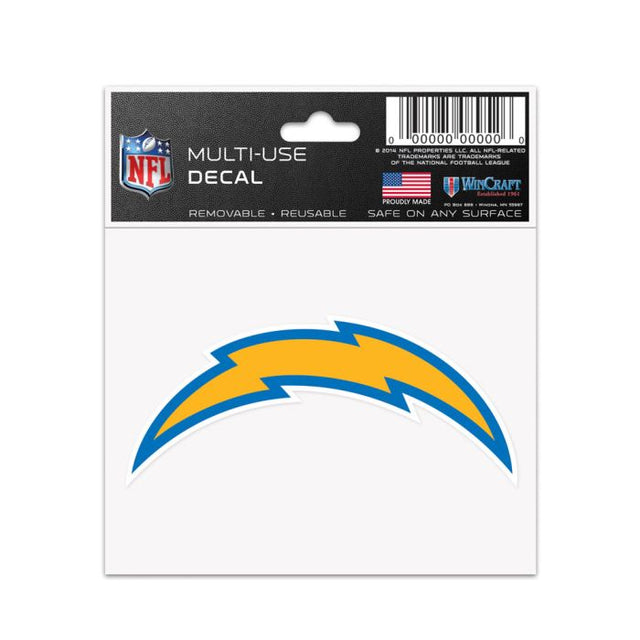 Calcomanía multiusos de Los Angeles Chargers de 3" x 4"