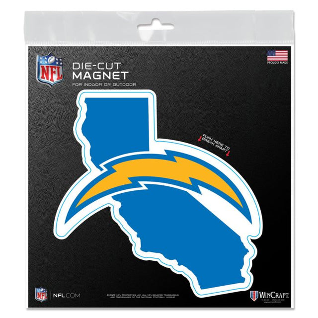 Imanes para exteriores de Los Angeles Chargers, 6" x 6"