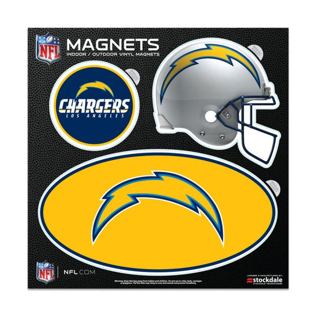 Imanes para exteriores de Los Angeles Chargers, 6" x 6"