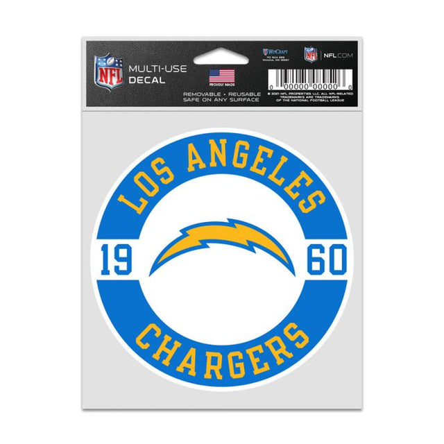 Los Angeles Chargers Patch Fan Decals 3.75" x 5"