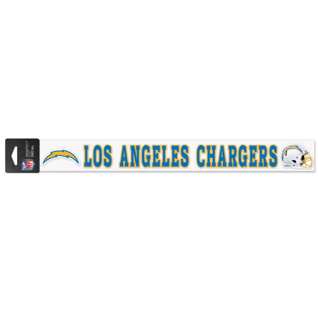 Calcomanías de corte perfecto de Los Angeles Chargers de 2" x 17"