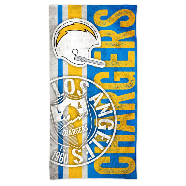 Toalla de playa Spectra RETRO de Los Angeles Chargers de 30" x 60"