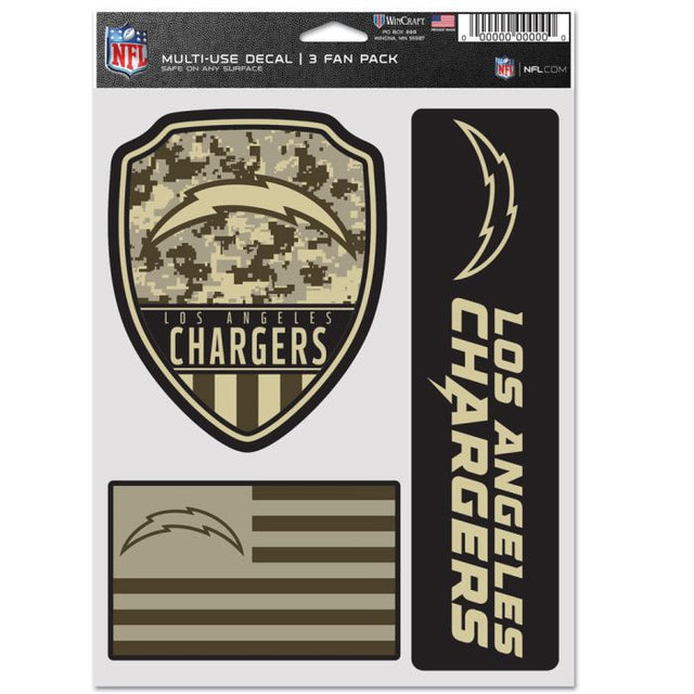 Los Angeles Chargers Standard Multi Use 3 Fan Pack