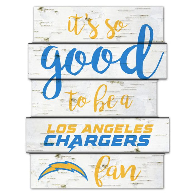 Los Angeles Chargers Wood Sign 11"X14"