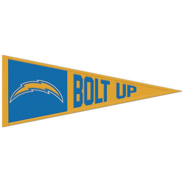 Los Angeles Chargers slogan Wool Pennant 13" x 32"