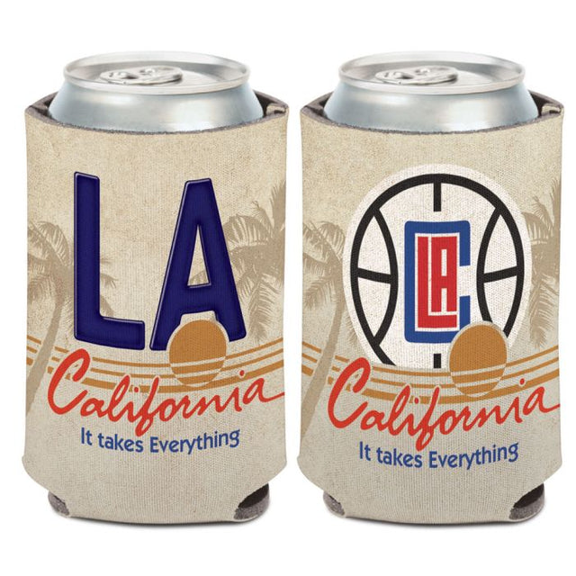 Enfriador de lata con placa de matrícula de Los Angeles Clippers de 12 oz.