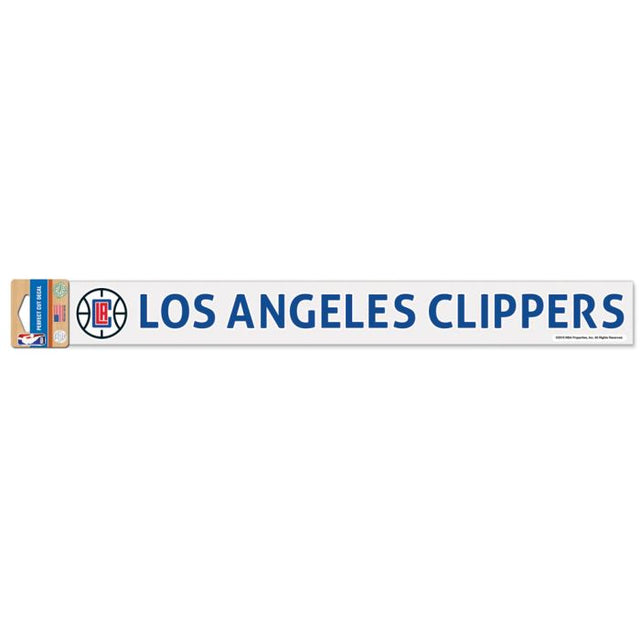 Calcomanías de corte perfecto de Los Angeles Clippers de 2" x 17"