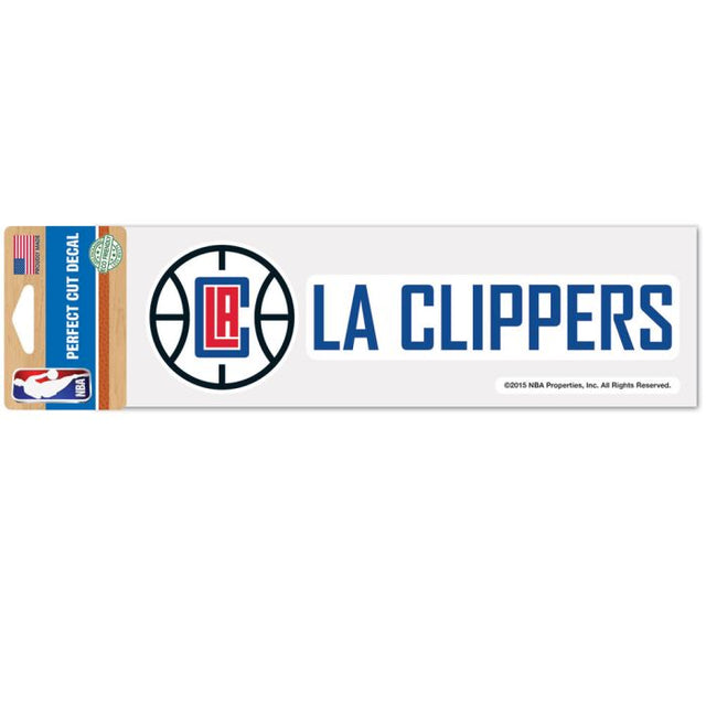 Calcomanías de corte perfecto de Los Angeles Clippers de 3" x 10"