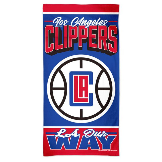 Toalla de playa Spectra de Los Angeles Clippers de 30" x 60"