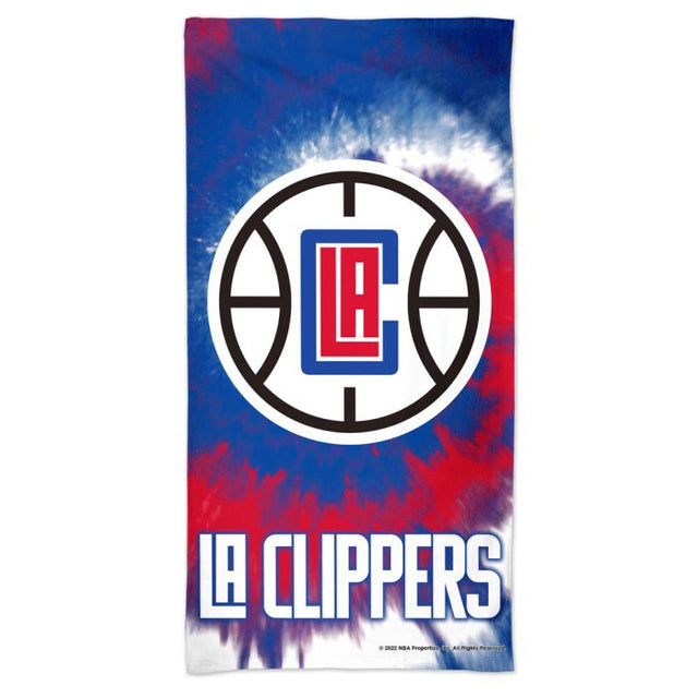 Los Angeles Clippers TDYE Spectra Beach Towel 30" x 60"