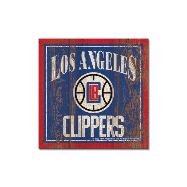 Los Angeles Clippers Wooden Magnet 3" X 3"