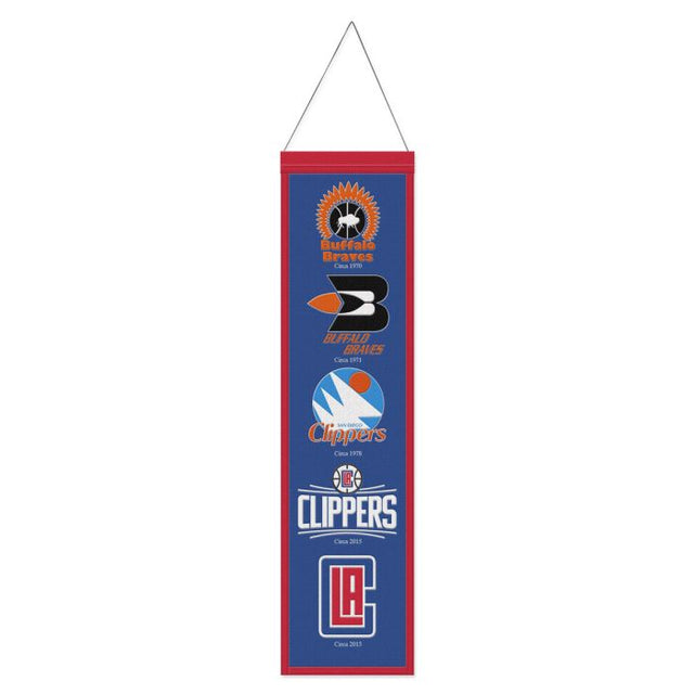 Los Angeles Clippers Wool Banner 8" x 32"