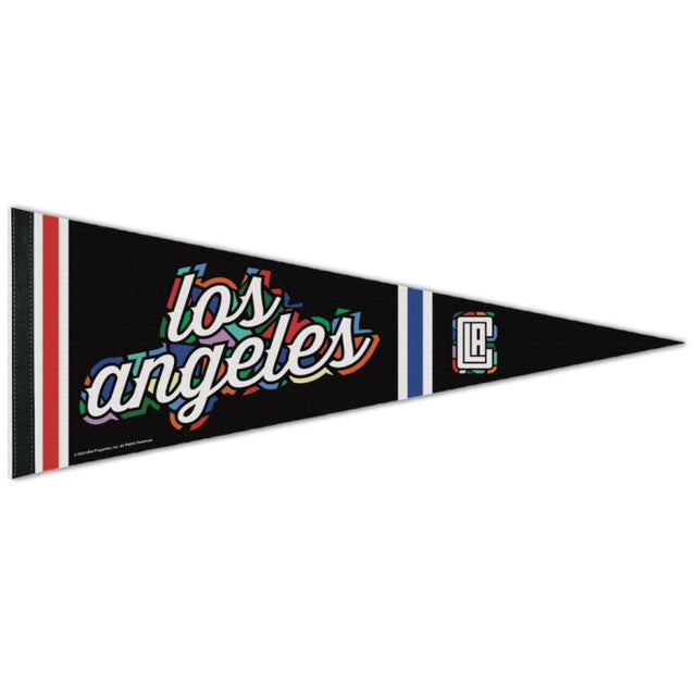 Banderín de ciudad premium de Los Angeles Clippers de 12" x 30"