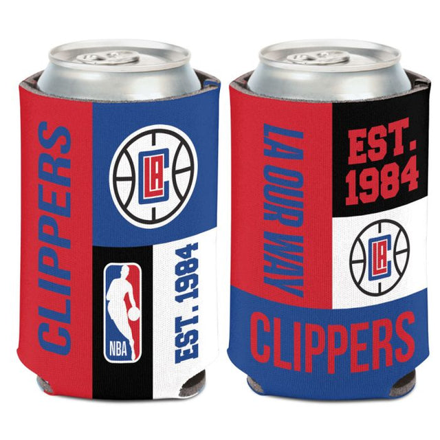 Los Angeles Clippers color block Can Cooler 12 oz.