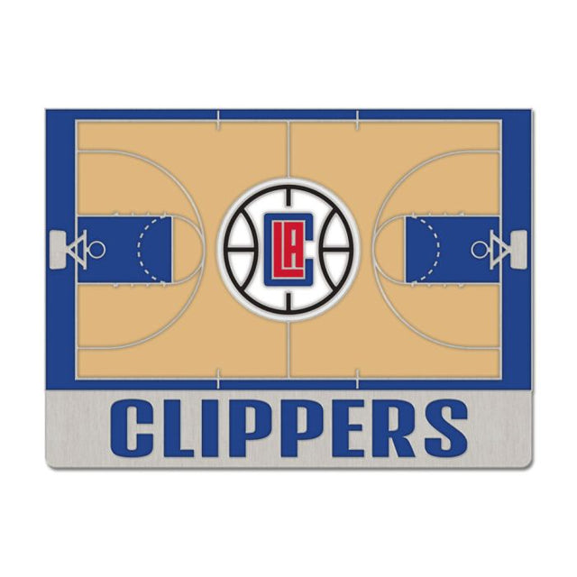 Los Angeles Clippers court Collector Enamel Pin Jewelry Card