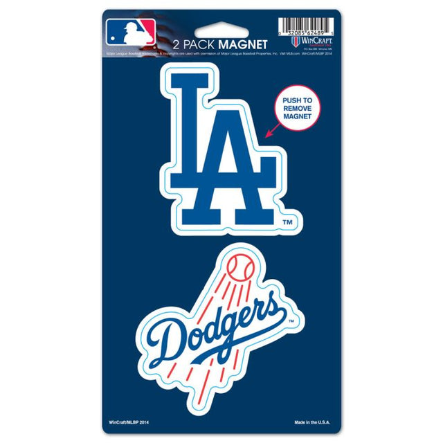 Los Angeles Dodgers 2 Pack Magnets 5" x 9"