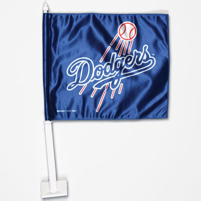 Bandera para auto de los Dodgers de Los Ángeles, 11,75" x 14"