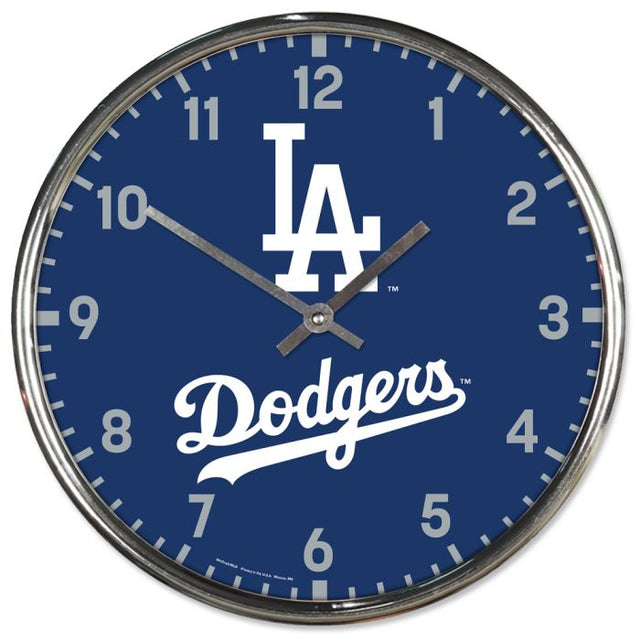 Los Angeles Dodgers Chrome Clock