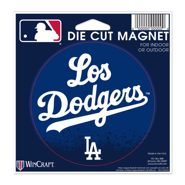 Imán troquelado City Connect de Los Angeles Dodgers de 4,5" x 6"