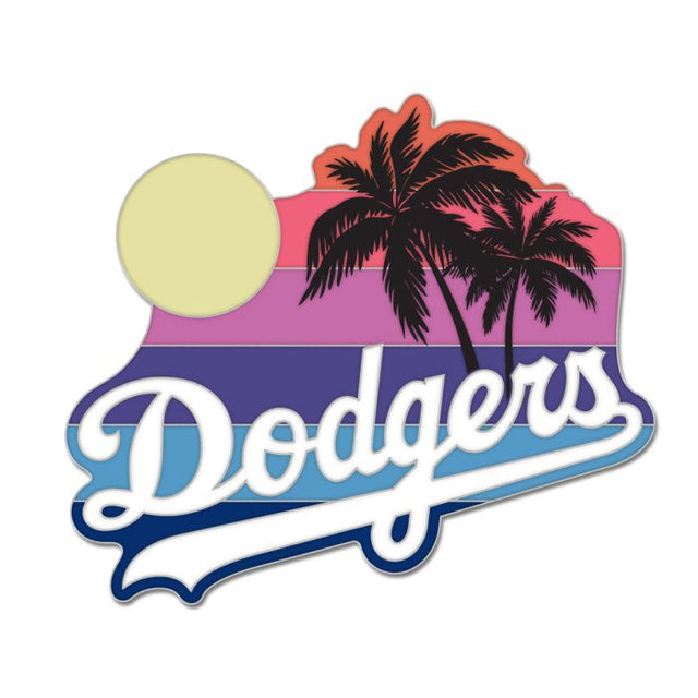 Tarjeta de joyería con pin esmaltado de colección de Los Angeles Dodgers