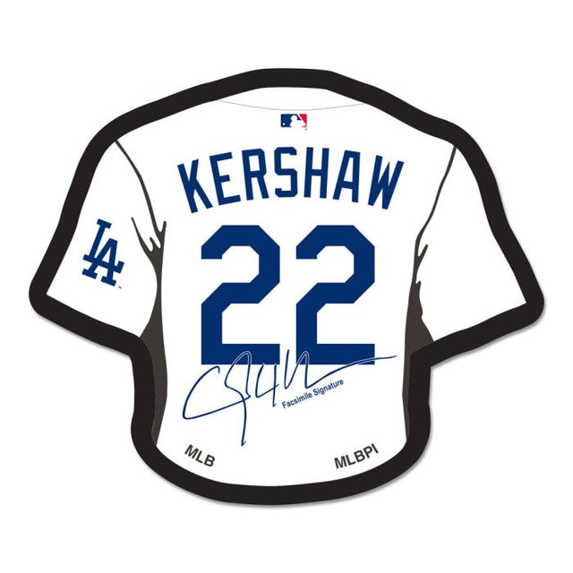 Tarjeta de joyería con pin de colección de los Dodgers de Los Ángeles de Clayton Kershaw