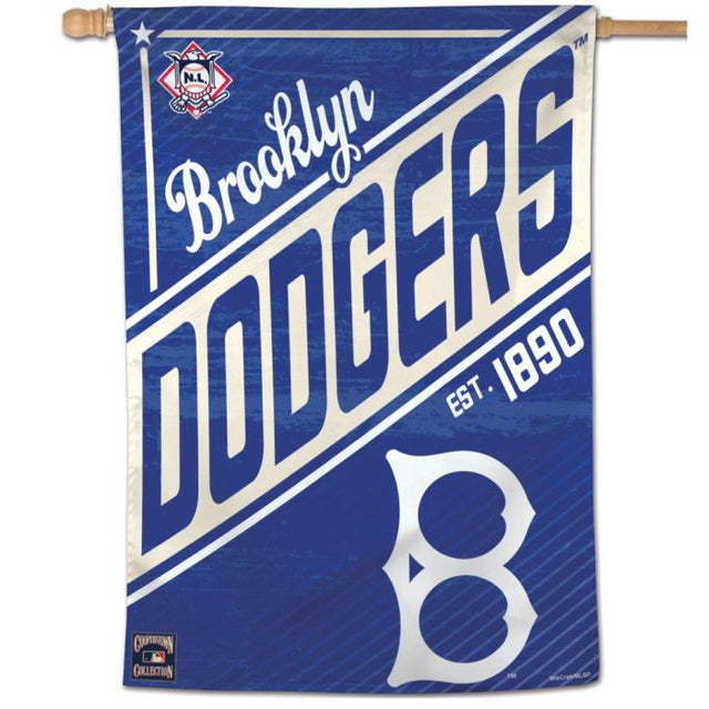 Bandera vertical de Cooperstown de Los Angeles Dodgers, 28" x 40"