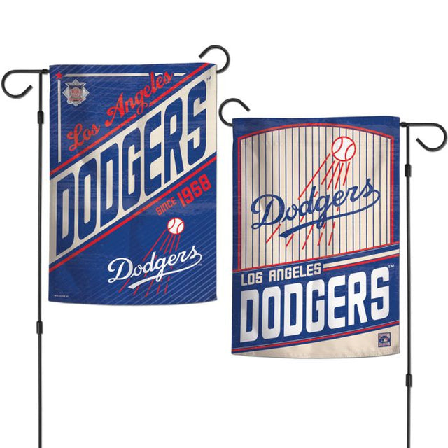 Banderas de jardín de los Dodgers de Los Ángeles y Cooperstown, de 2 lados, 12,5" x 18"