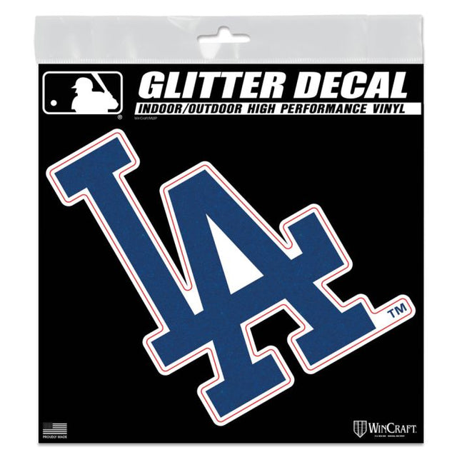 Los Angeles Dodgers Decal Glitter 6" x 6"