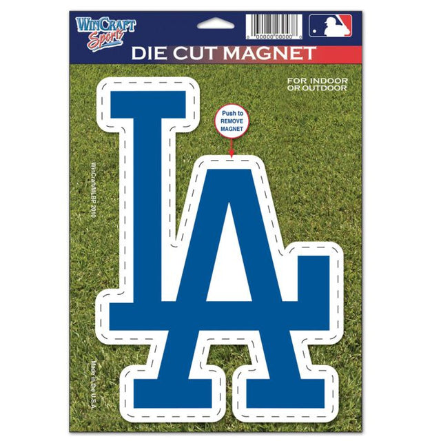 Imán troquelado con el logotipo de Los Angeles Dodgers, 6,25" x 9"