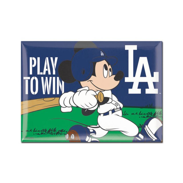 Imán de metal de Disney de Los Angeles Dodgers, 2,5" x 3,5"