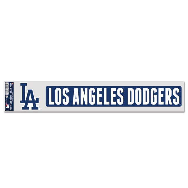 Calcomanías para fanáticos de Los Angeles Dodgers de 3" x 17"