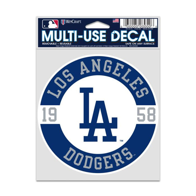 Calcomanías para fanáticos de Los Angeles Dodgers de 3,75" x 5"