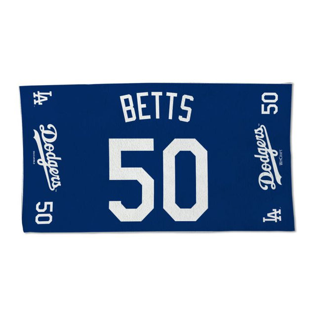 Toalla de vestuario de un solo lado a todo color de Los Angeles Dodgers Mookie Betts