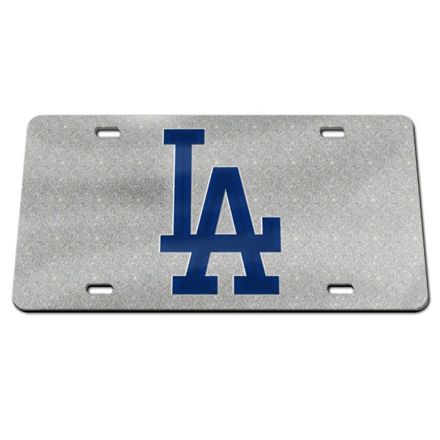 Los Angeles Dodgers GLITTER Specialty Acrylic License Plate