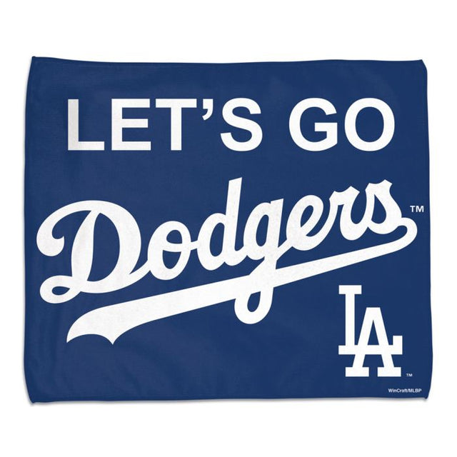 Toalla de rally LET'S GO DODGERS de Los Angeles Dodgers - A todo color