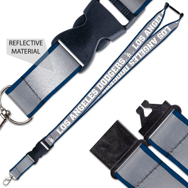 Los Angeles Dodgers Lanyard w/ Buckle Reflective 1"