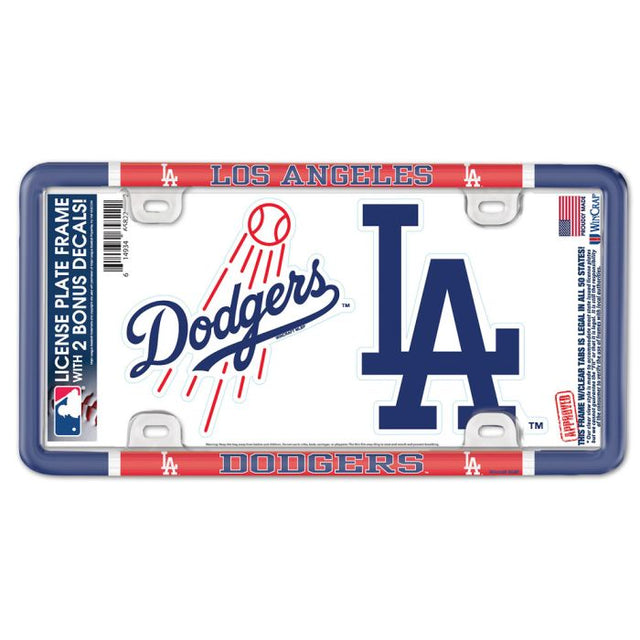 Los Angeles Dodgers License Plate Thin Frame - Plastic w/Decal