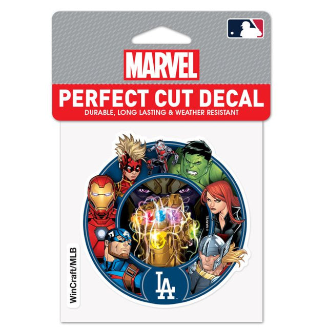 Los Angeles Dodgers / Marvel (c) 2021 MARVEL Perfect Cut Color Decal 4" x 4"