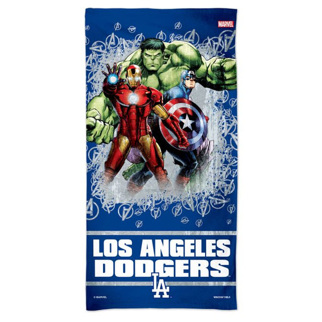 Los Angeles Dodgers / Marvel (c) 2021 MARVEL Spectra Beach Towel 30" x 60"