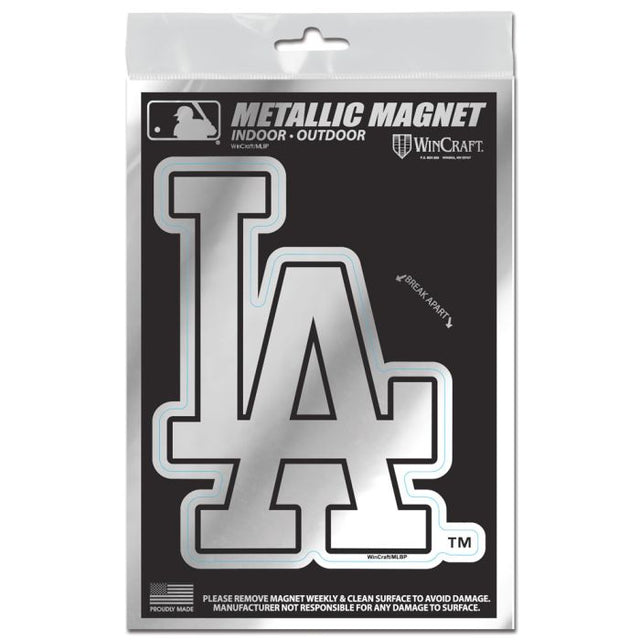 Los Angeles Dodgers Metallic Magnets 3" x 5"