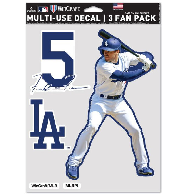 Paquete multiusos para 3 fanáticos de Los Angeles Dodgers Freddie Freeman