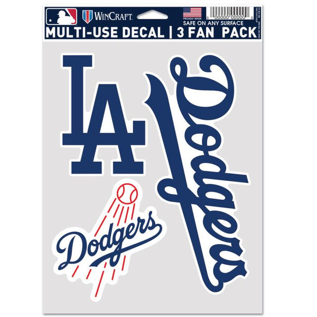 Paquete multiusos para 3 fanáticos de Los Angeles Dodgers