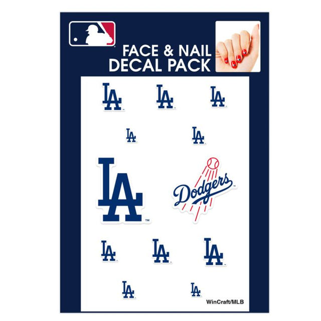 Calcomanías para uñas de los Dodgers de Los Ángeles