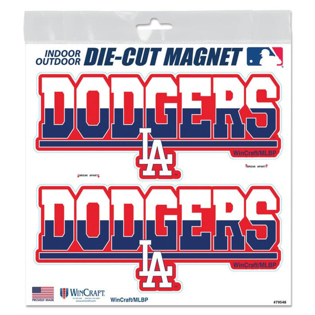 Los Angeles Dodgers Outdoor Magnets 6" x 6"