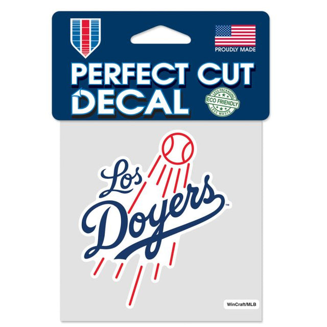 Los Angeles Dodgers Perfect Cut Color Decal 4" x 4"